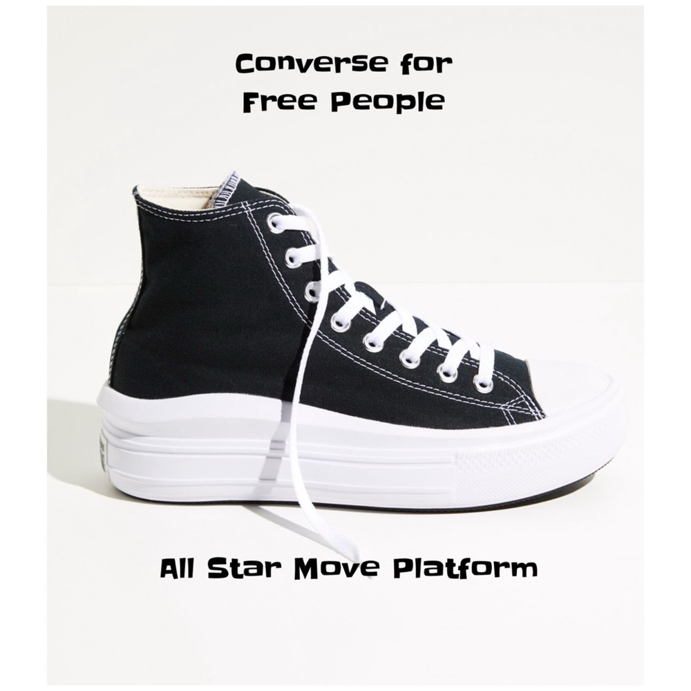 Converse All Star Chuck Taylor for Free People Move Platform Sneakers EUC SZ 8
